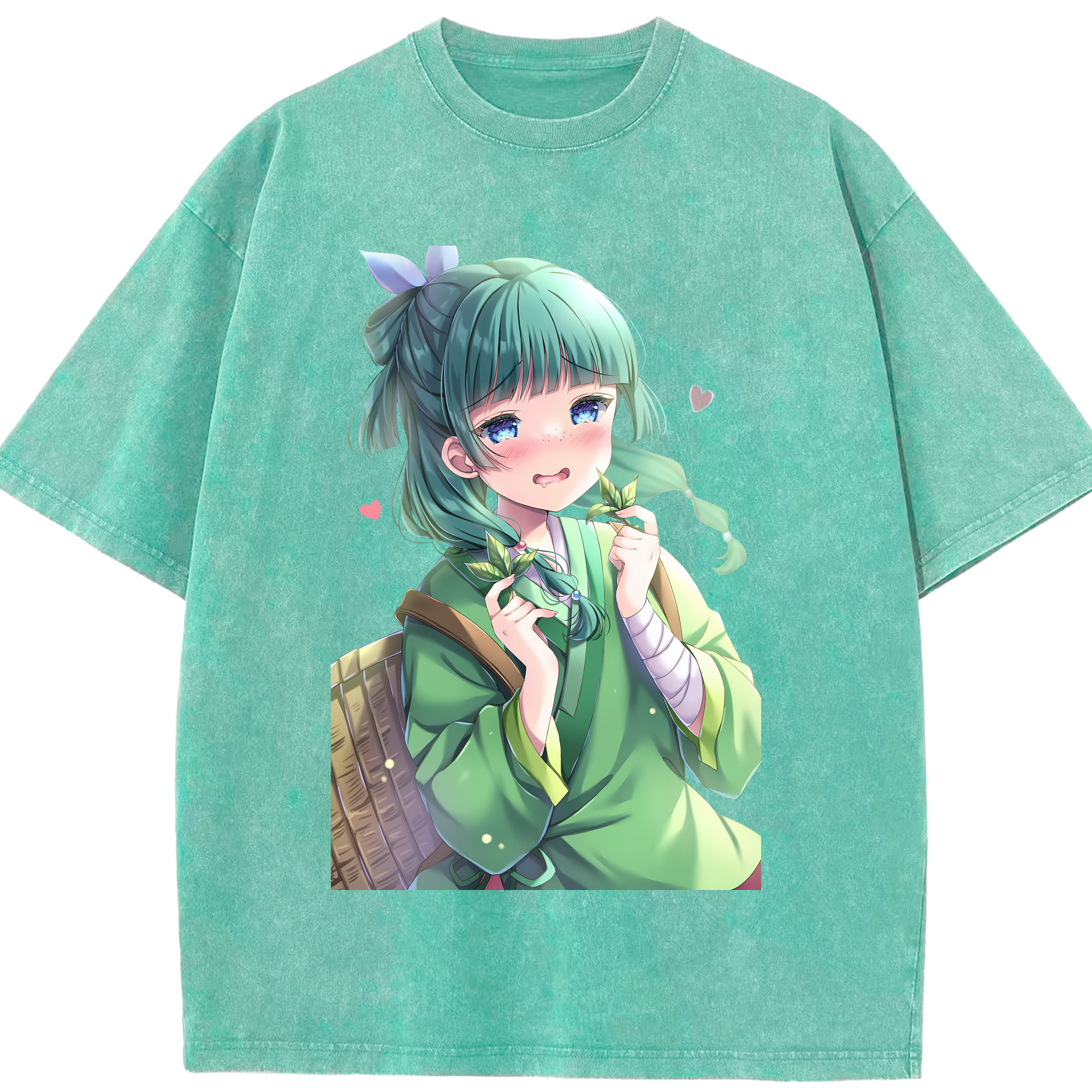 （画像用） 薬屋のひとりごと The Apothecary Diaries 綿100% ヴィンテージ風 半袖Tシャツ（フロントプリント）